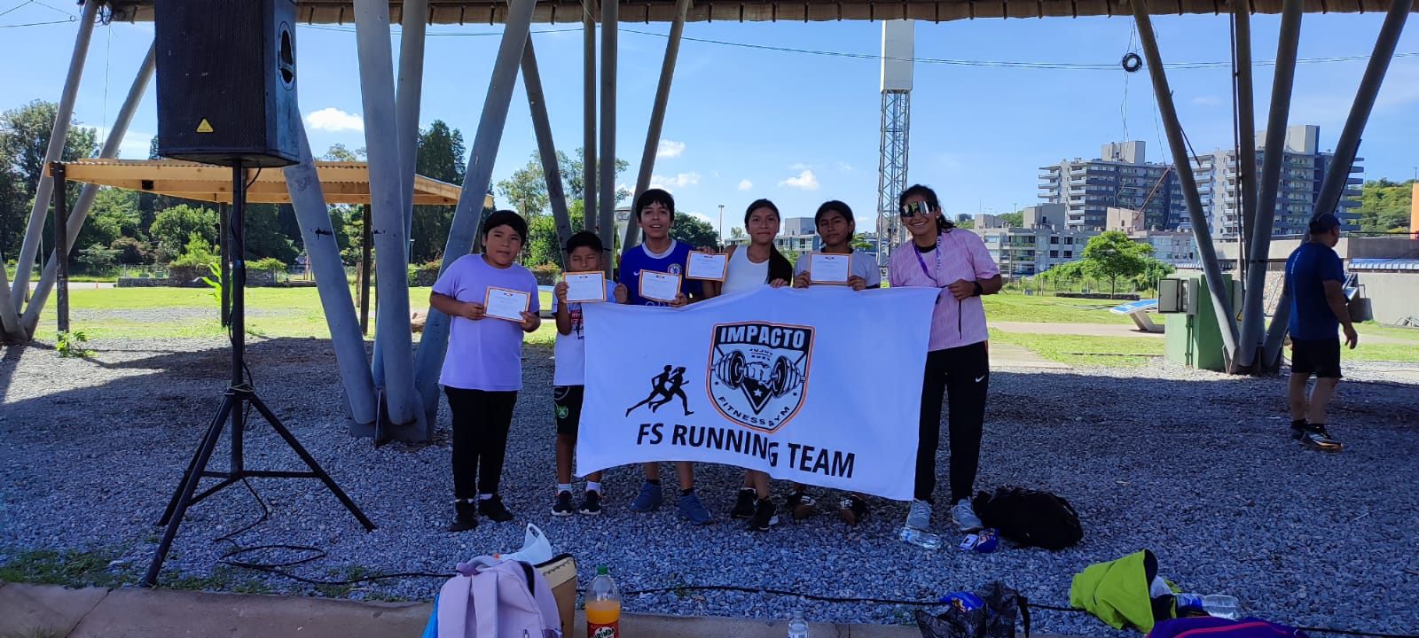 Grupo de la escuela de atletismo